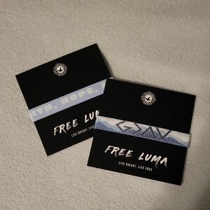 Free Luma Blue and White Bracelets